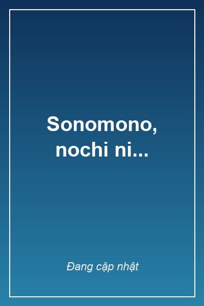 Bìa Sonomono, nochi ni...
