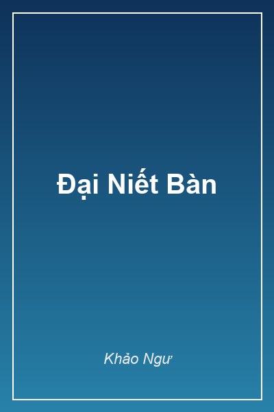 Bìa Đại Niết Bàn